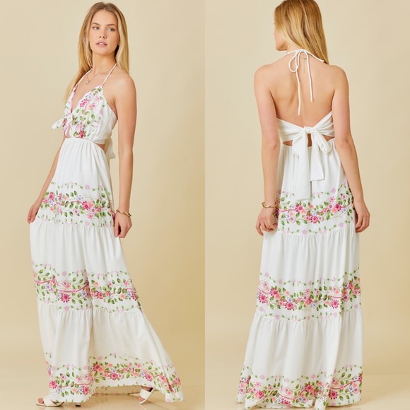 *24 HOUR SALE* Cartagena Floral Print Maxi Dress - Picture 3 of 9